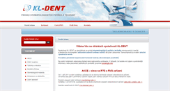 Desktop Screenshot of kl-dent.cz